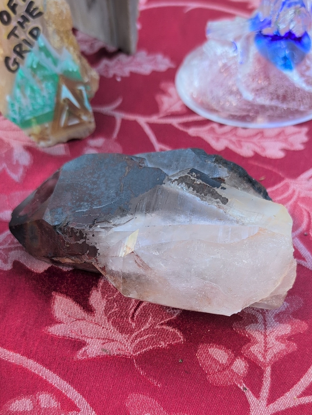 RAINBOW BLACK FIRE 🖤 ♥️ Himalayan (LEMURIAN) Crystal Quartz RARE!!!